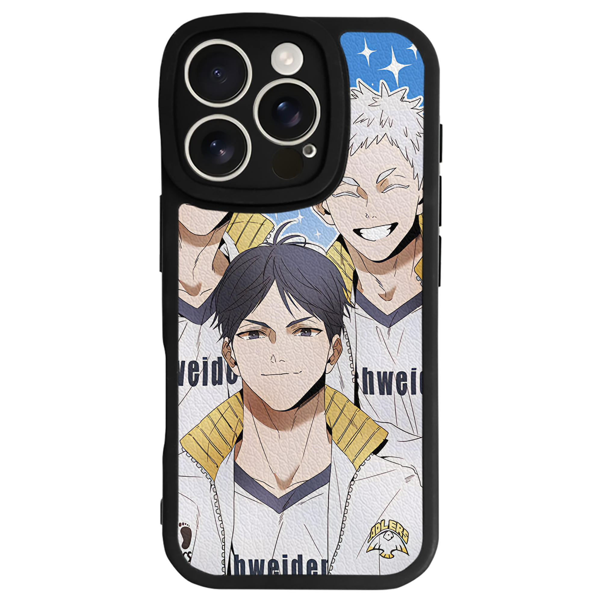 （画像用） ハイキュー!! Haikyu!! 【iPhone 16シリーズ対応】シリコンスマホケース（レザー調） 材質：シリコン